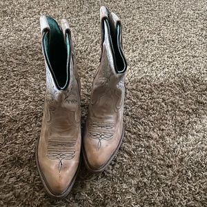 White wash booties from corral